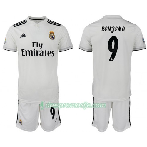 Real Madrid Dres BENZEMA 9 Dječji Domaći 2018/19 Kratkih Rukava Real Madrid Dres BENZEMA 9 Dječji Domaći 2018/19 Kratkih Rukava